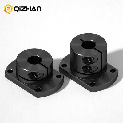 China FA industrial automation equipment Factory direct Compact Flanged Mount Type with Slit Carbon Steel Black Oxidation Shaft Supports for sale