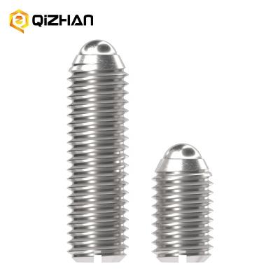 China Industrial Equipment Stainless steel With Slot M3 M6 M8 M10 M12 M16 ball spring plunger for sale