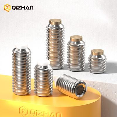 China Industrial Equipment Factory direct M3 to M12 Brass POM stopper Hex socket Stainless Steel Stop Screw Stopper Bolt for sale