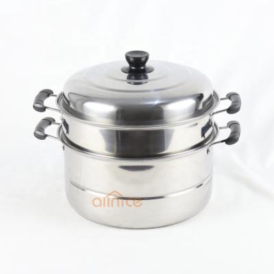 China Sustainable Allnice Stainless Steel Steam Induction Steamer Pot Metal Steamer Pot for sale