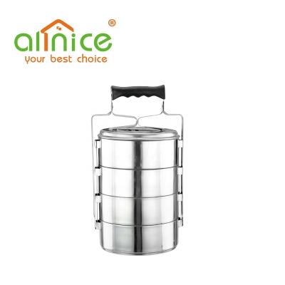 China Freshness Preservation Wholesale Stainless Steel Multilayer Tiffin Box Portable Food Carrier for sale