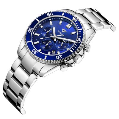 China Custom Made High Quality Automatic Movement Japan Men's Wristwatch Chronograph Stainless Steel Luxury Watch for sale