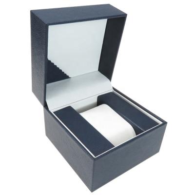 China Handmade Watch Packaging Box 1 High Grade PU Embryo Leather Plastic Watch Gift Box for sale