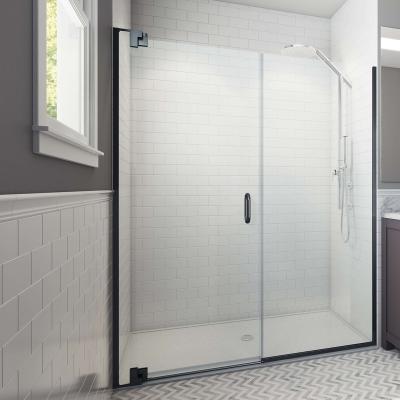 China SeaWin Morden Hotel Shower Enclosure Tempered Glass Shower Screen Swing Door Easy Clean Glass Pivot Shower Door for sale