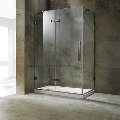 China SeaWin Swing Door Hinge Shower Enclosure Tempered Glass Shower Screen Easy Clean Glass Shower Room for sale