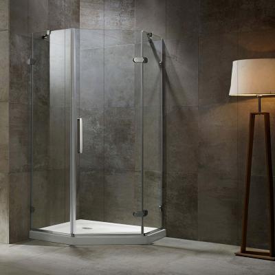 China Easy Clean Glass Door Floor Frameless SeaWin Shower Cabin Swing Shower Rooms Swept Enclosure for sale