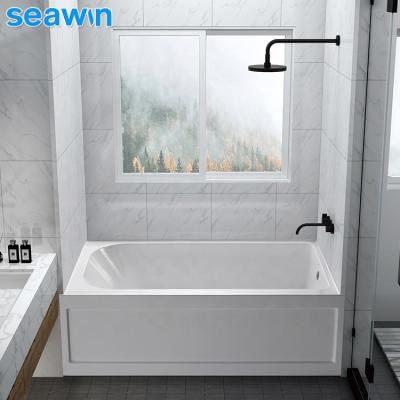 China Body Soaking SeaWin Hotel Standard Rectangular Free Standing Soaking Stand Up Shower Tubs for sale