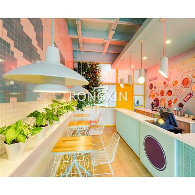 China Leisure modern shopping space fashion ice cream shop retail interior decoration for sale ice cream shop 01 for sale