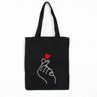 China Eco - Friendly Hot Selling Custom Logo Printed Recycled Empty Canvas Tote Bag for sale