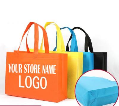 China Woven Bag By Logo Printed Promotional Colorful Not Custom Made Recyclable Carry Shopping Reusable Tote Bag for sale