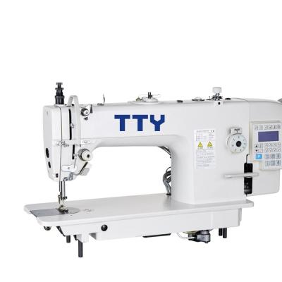 China Shoe Making Factory TTY-2023 Single Needle Compound Fodder Lockstitch , Flat Bed Sewing Machine for sale