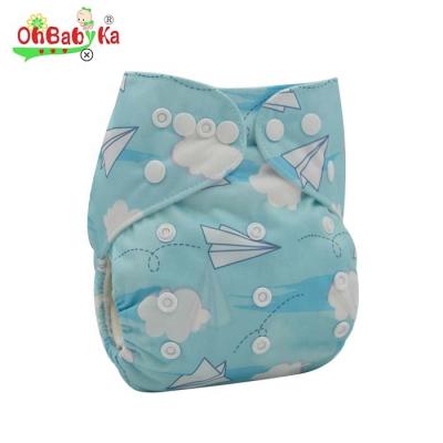 China Factory Direct Sales Reusable Cloth Diaper Baby Bamboo Polyester Microfiber Plain Weave Over 200 Designs Plain Weave Sleep Diaper for sale