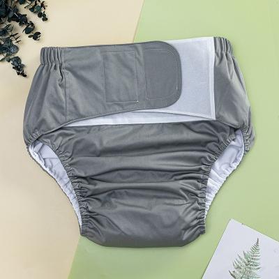 China Printed Cloth Adult Inconvenient Diaper Pants Maker Reusable Diaper For Women Adult for sale