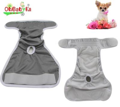 China Ohbabyka Print Dog Viable Diapers Female With Hook And Loop Closure Washable Reusable Diapers For Dogs for sale