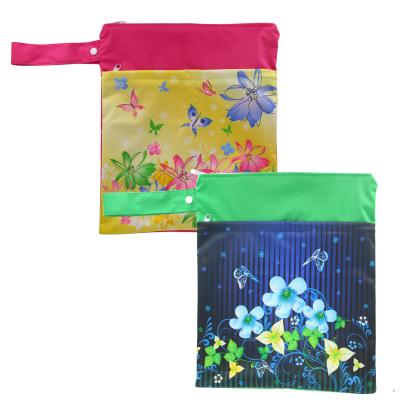 China Ohbabyka New Arrival Printed Diaper Waterproof Printing Wet Bag Colorful for sale