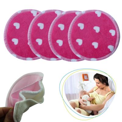 China Ohbabyka Customized ABSORBENT Bamboo Breast Pads Reusable Washable Leakproof Cloth Care Pads for sale