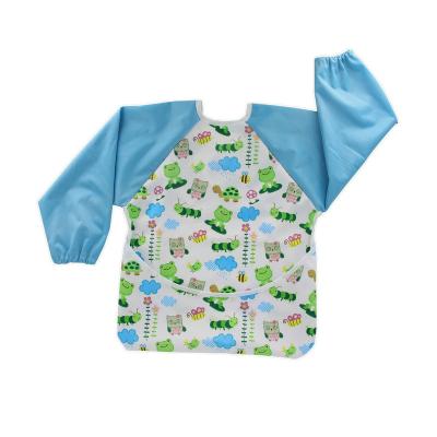 China Sustainable Ohbabyka Sleeved Waterproof Bibs PUL Baby Bibs for sale