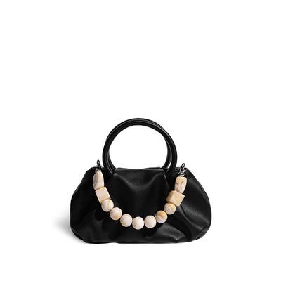 China Newest Fashion Mini Handbags For Women Soft PU Shoulder Bag And Fashionable Small Dumplings Handbag With Pearl Chain For Ladies Girls for sale