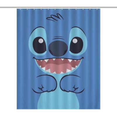 China Funny Viable Dot Shower Curtain Boys Bathroom Decor Sets Polyester Waterproof Fabric Decorative Bathroom Bath Curtain 60 x 72 Inches for sale