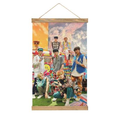 China Traditional Popular Canvas Art BTS Bangtan Boy Groups Poster And Wall Art Picture Print Modern Family Bedroom Decor Posters for sale