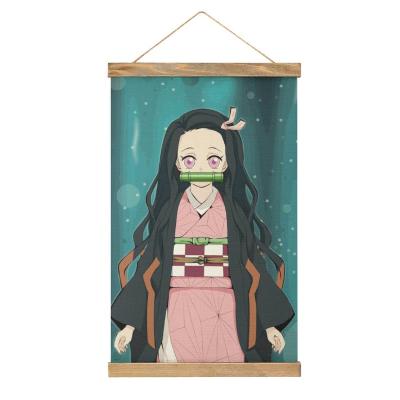 China High Quality Traditional Anime Demon Slayer Kimetsu No Yaiba Poster Canvas Painting Wall Hanging Art Home Decor Anime Fans Gift for sale