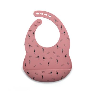 China Convenient Medical Grade Food Silicone SGS Milk Feeding Bibs for sale