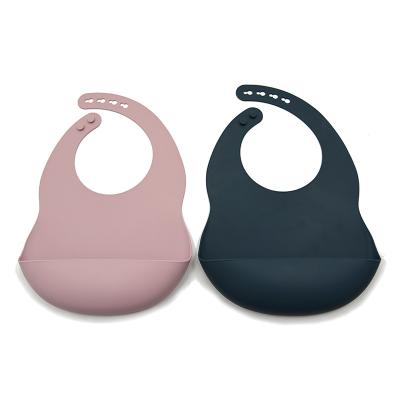 China Crumb Catcher Baby Silicone Bib for sale