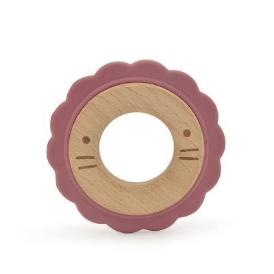 China Chewable Odorless Wooden Baby Teething Toy Nursing Food Grade for sale