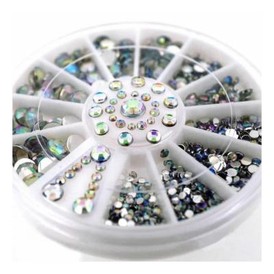 China Super hot sale super instant magic diamond nail star ab diamond nail drill glass flat drill ab Diamond Special for sale