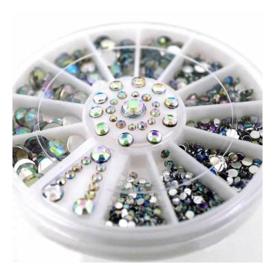 China AB Diamond High Quality Durable Using Various Glass Flat Drill AB Diamond Nail Decoration for sale