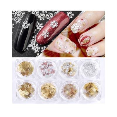 China Various grass factory manufacturing golden rivet 3d metal nail art diy hollow decoration for sale