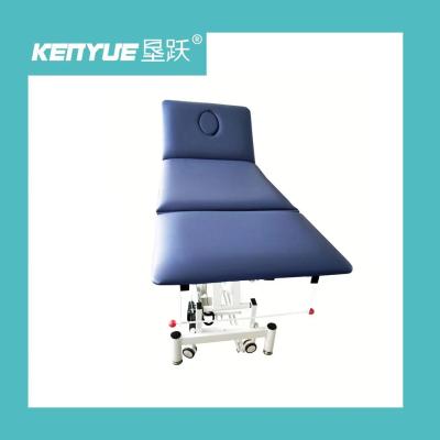 China Blue And Black Two Color Medical Examination Bed For Hospital for sale