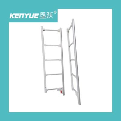 China Five Pole Silver Collapsible Medical Bed Side Rails Aluminum Alloy Guardrail for sale