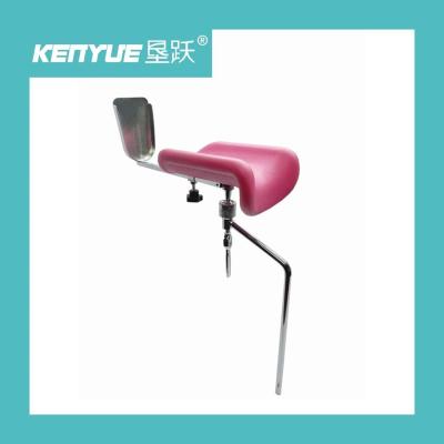 China 304 Bracket Obstetric Table Accessories Hospital Leg Holder Pink for sale