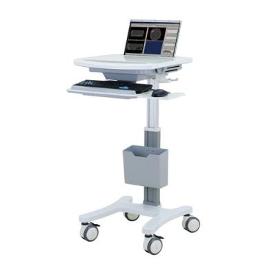 China Aluminum Rolling Computer Cart Medical All In One With Table Height 80-120cm for sale