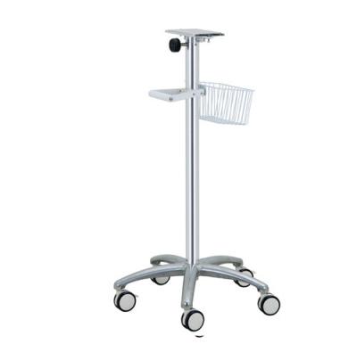 China Height 890mm Hospital Computer Stand Patient Monitor Rolling Computer Cart for sale