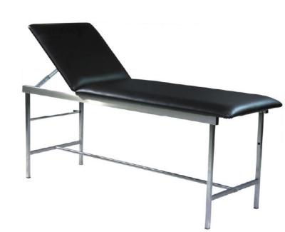 China Black Hospital Backrest Adjustable Metal Exam Table for sale