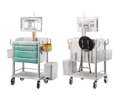 China All-in-one Computer Cart  Medical Computer Trolley Nursing Vehicle for sale