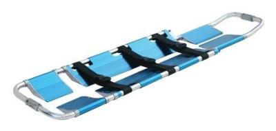 China Hospital patient special aluminum alloy stretcher blue emergency stretcher car for sale