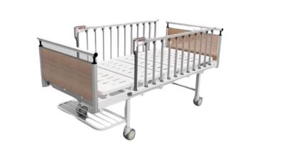 China Luxurious Castors Aluminium Side Rails 490mm 2 Cranks Manual Nursing Beds for sale