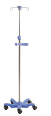 China Custom Design Standing Infusion Stand Iv Pole Accessories Of Stainless Steel for sale