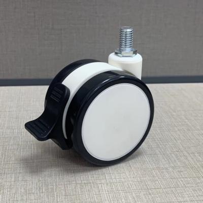 China 3/4/5Inch TPR Plastic Mute Wheel Twin Hospital Castors Medical Casters for sale