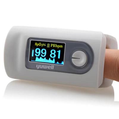 China Plastic material white finger pulse oximeter for hospital oximeter for sale