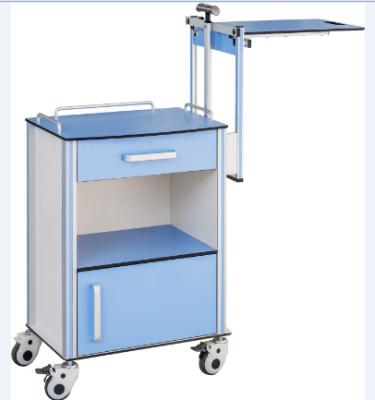 China Color Blue Anti-Bite Fiberboard Hospital Medical Bedside Table for sale