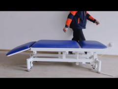 Carbon Steel Electric Examination Couch Bed Hydraulic Medical Bed Blue