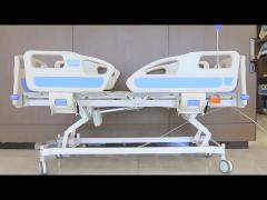 Luxury Five Function Icu Electric Nursing Bed Hospital With Cpr Patient Care