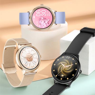 China MP3 playback lady watch smart phone HL35 around smart watch IOS Android compatible smartwatches girls 2022 for sale