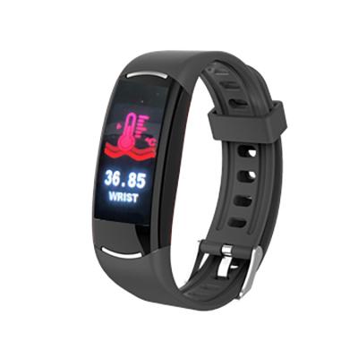 China Build in Hot Selling Heart Snapshot 2020 Smart Watch Heart Rate Temperature Monitor Waterproof Sport f91 Smart Bracelet for sale