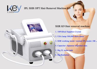 China Acne Treatment Shr Hair Removal With Two Handles Portable IPL Laser for sale