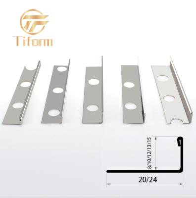 China Modern Tile Accessories Stainless Steel Tile Trim 304 Decorative Ceramic Tile Trim Profiles for sale